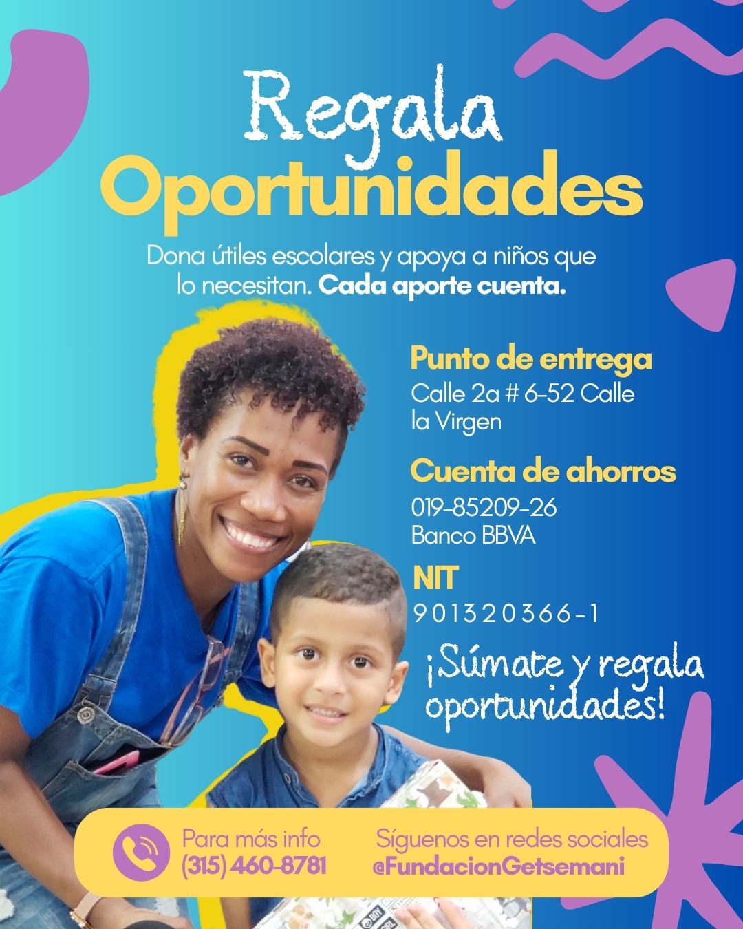 Donación de útiles escolares